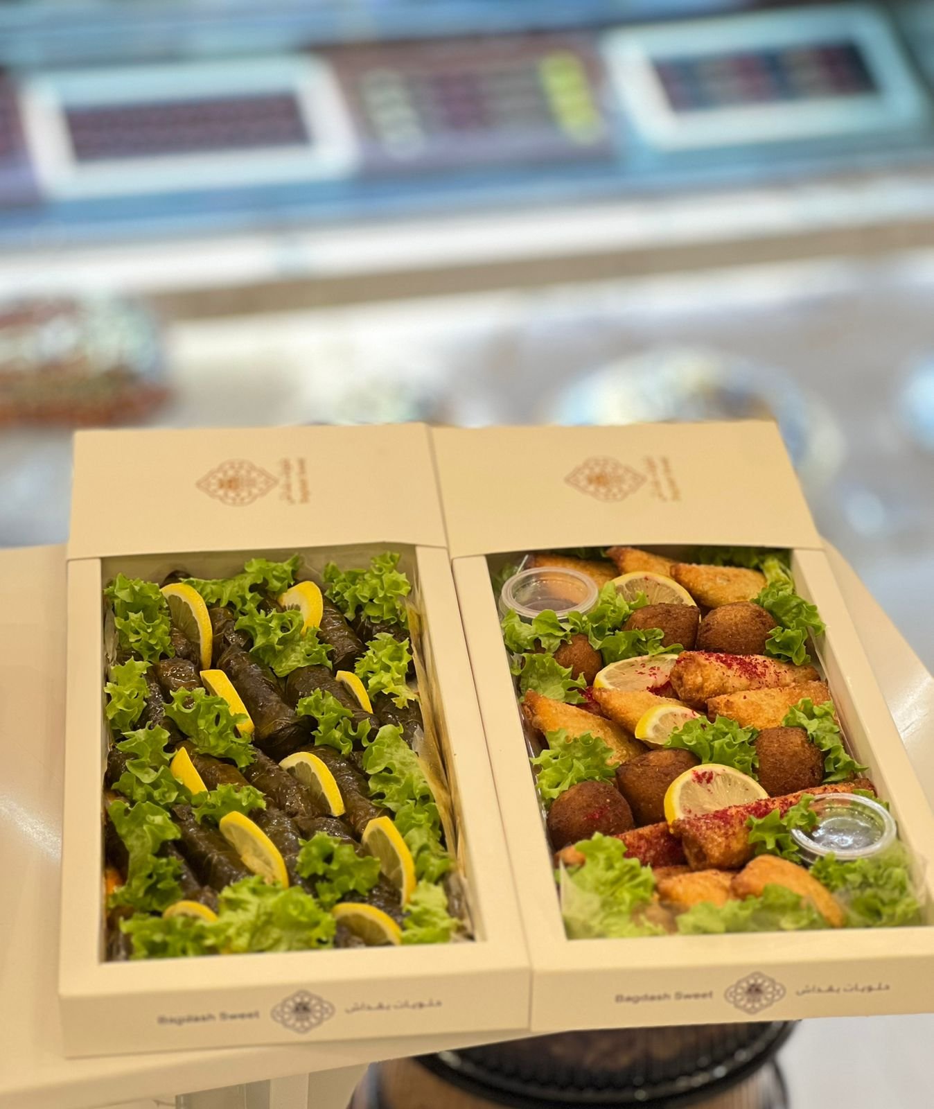 بوكس ورق عنب + بوكس مقليات