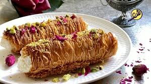 اصابع كنافة بالقشطة